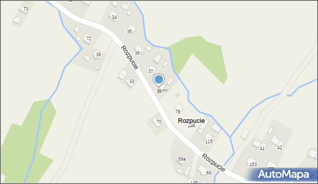 Rozpucie, Rozpucie, 38, mapa Rozpucie