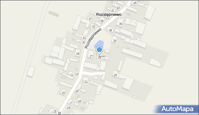 Rozstępniewo, Rozstępniewo, 29, mapa Rozstępniewo