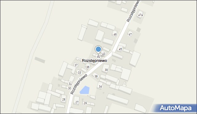 Rozstępniewo, Rozstępniewo, 41, mapa Rozstępniewo