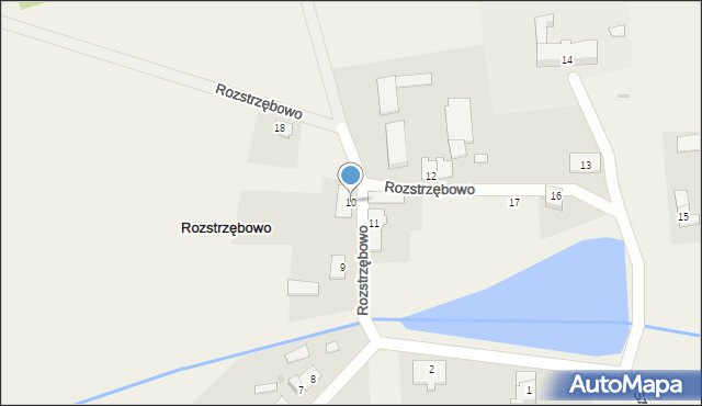 Rozstrzębowo, Rozstrzębowo, 10, mapa Rozstrzębowo