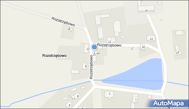 Rozstrzębowo, Rozstrzębowo, 11, mapa Rozstrzębowo