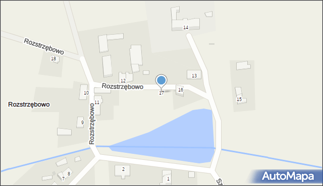 Rozstrzębowo, Rozstrzębowo, 17, mapa Rozstrzębowo