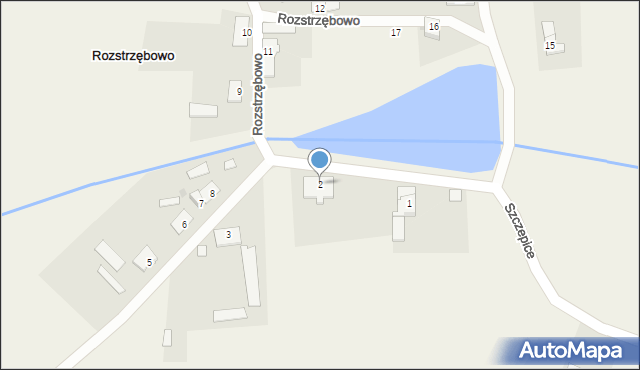 Rozstrzębowo, Rozstrzębowo, 2, mapa Rozstrzębowo