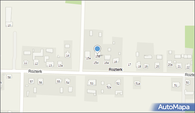 Rozterk, Rozterk, 15B, mapa Rozterk