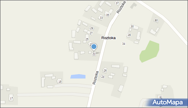 Roztoka, Roztoka, 21, mapa Roztoka