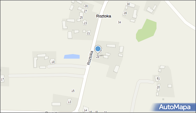 Roztoka, Roztoka, 24, mapa Roztoka