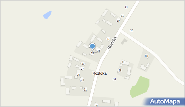 Roztoka, Roztoka, 33, mapa Roztoka