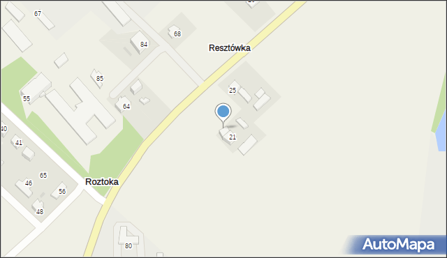 Roztoka, Roztoka, 77, mapa Roztoka