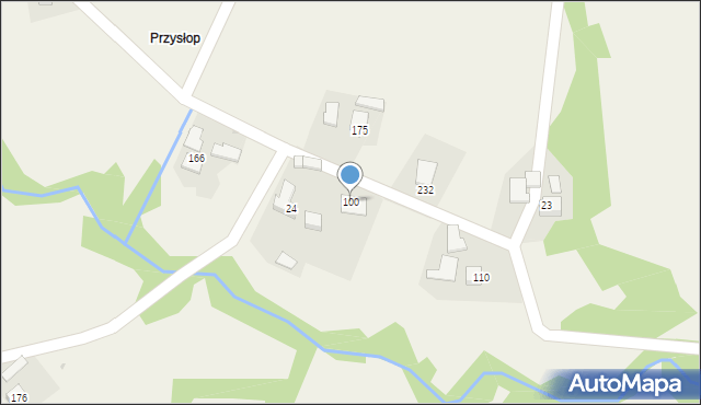 Roztoka, Roztoka, 100, mapa Roztoka