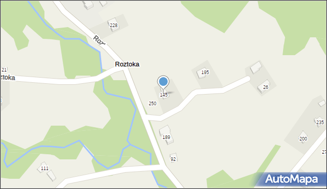 Roztoka, Roztoka, 145, mapa Roztoka