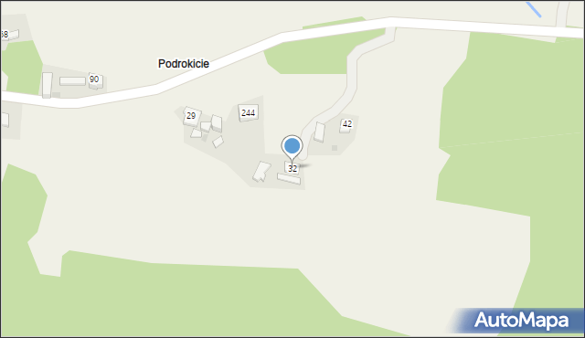 Roztoka, Roztoka, 32, mapa Roztoka