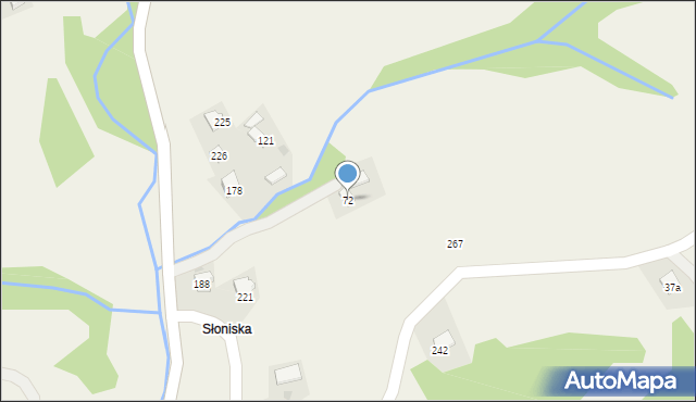 Roztoka, Roztoka, 72, mapa Roztoka