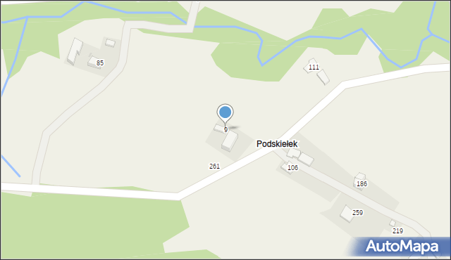 Roztoka, Roztoka, 9, mapa Roztoka