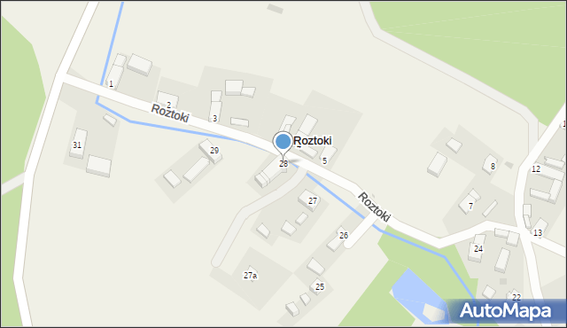 Roztoki, Roztoki, 28, mapa Roztoki