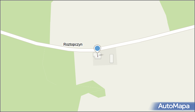 Roztopczyn, Roztopczyn, 1, mapa Roztopczyn