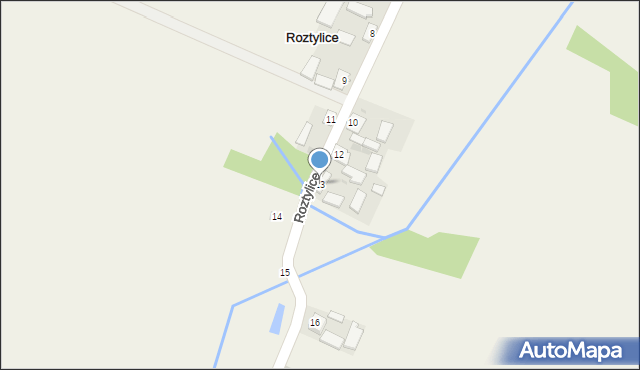 Roztylice, Roztylice, 13, mapa Roztylice