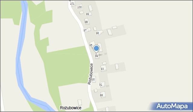 Rożubowice, Rożubowice, 94, mapa Rożubowice