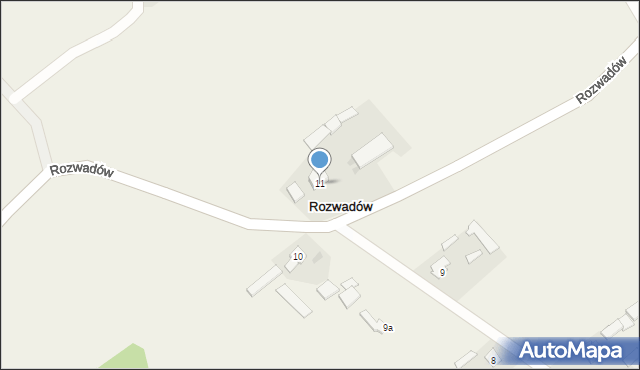 Rozwadów, Rozwadów, 11, mapa Rozwadów