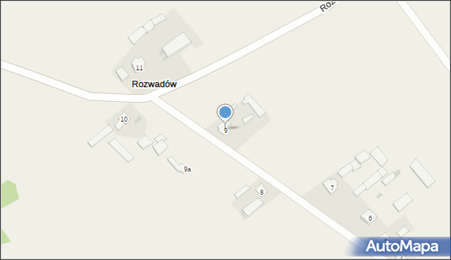 Rozwadów, Rozwadów, 9, mapa Rozwadów