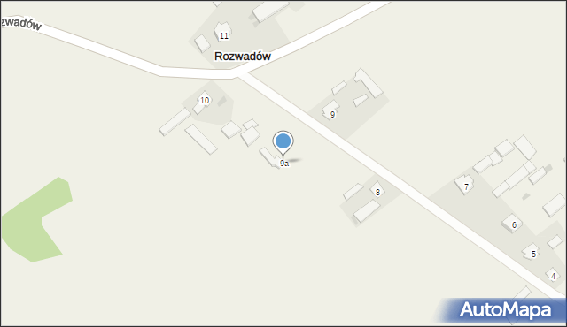 Rozwadów, Rozwadów, 9a, mapa Rozwadów