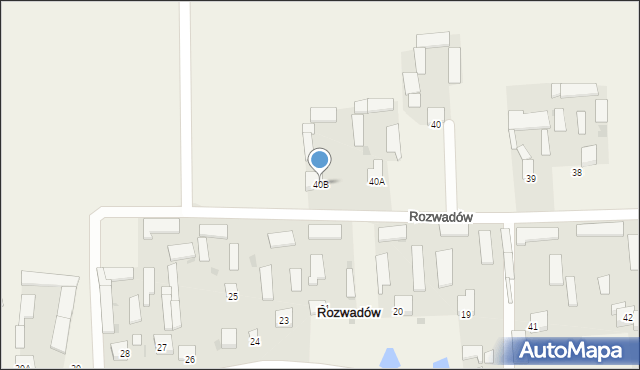 Rozwadów, Rozwadów, 40B, mapa Rozwadów