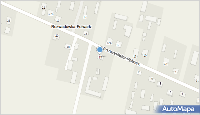 Rozwadówka-Folwark, Rozwadówka-Folwark, 15, mapa Rozwadówka-Folwark