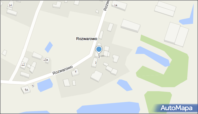 Rozwarowo, Rozwarowo, 2, mapa Rozwarowo