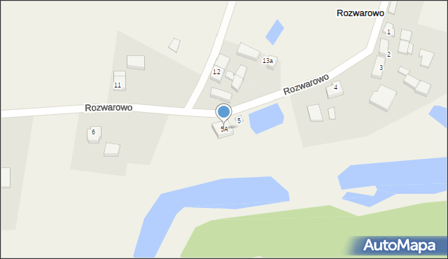 Rozwarowo, Rozwarowo, 5A, mapa Rozwarowo