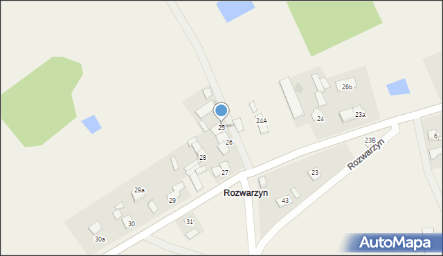 Rozwarzyn, Rozwarzyn, 25, mapa Rozwarzyn