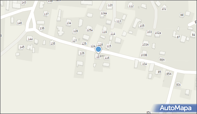 Roźwienica, Roźwienica, 117, mapa Roźwienica