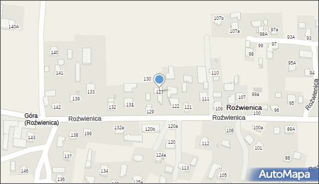 Roźwienica, Roźwienica, 123, mapa Roźwienica