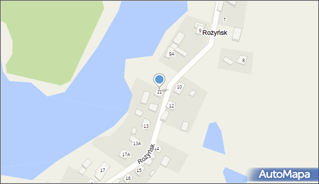 Rożyńsk, Rożyńsk, 11, mapa Rożyńsk