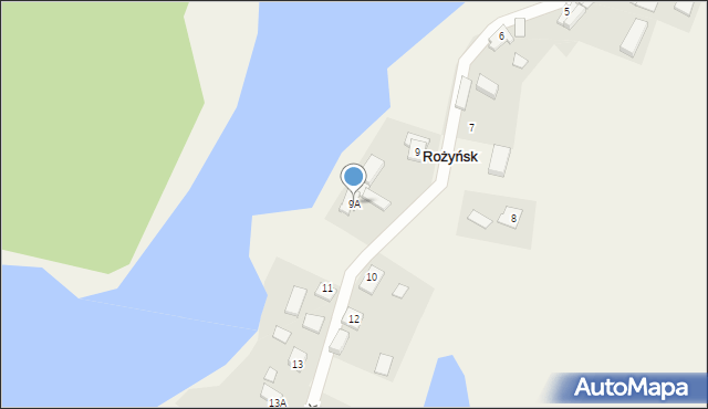 Rożyńsk, Rożyńsk, 9A, mapa Rożyńsk