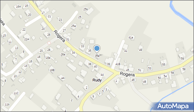 Rudy, Rogera, 35a, mapa Rudy