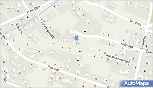 Rybna, Rostworowskiego Karola Huberta, 7, mapa Rybna