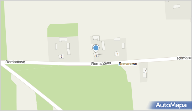 Rydzewo, Romanowo, 5, mapa Rydzewo