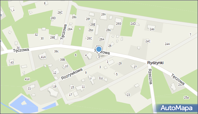 Rydzynki, Rozrywkowa, 2, mapa Rydzynki