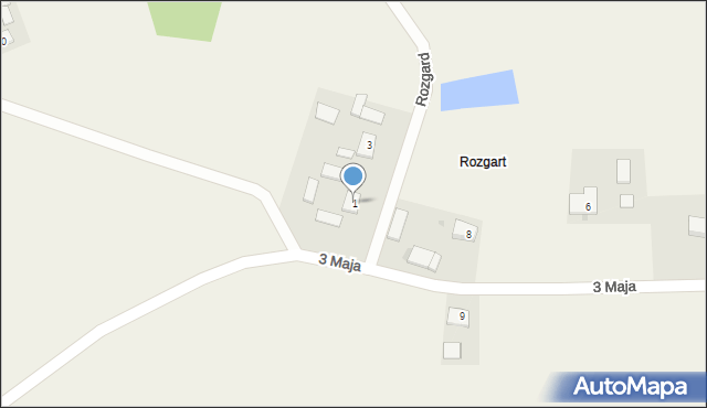 Ryńsk, Rozgard, 1, mapa Ryńsk