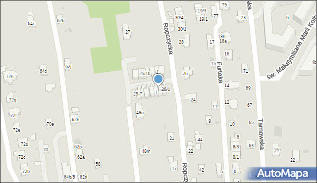 Rzeszów, Ropczycka, 25/3, mapa Rzeszów