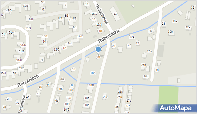 Rzeszów, Robotnicza, 18, mapa Rzeszów