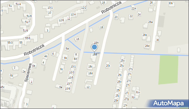 Rzeszów, Robotnicza, 18B, mapa Rzeszów