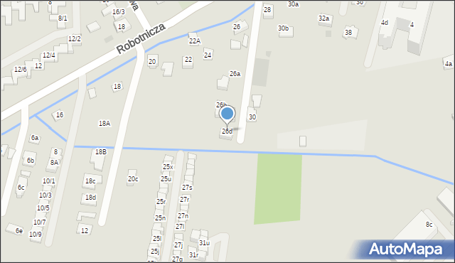 Rzeszów, Robotnicza, 26d, mapa Rzeszów