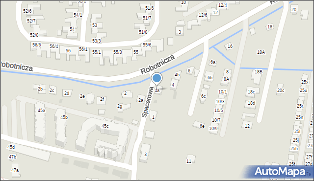 Rzeszów, Robotnicza, 4a, mapa Rzeszów