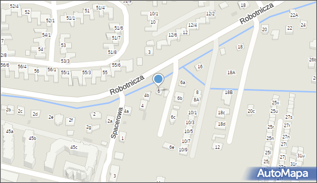 Rzeszów, Robotnicza, 6, mapa Rzeszów