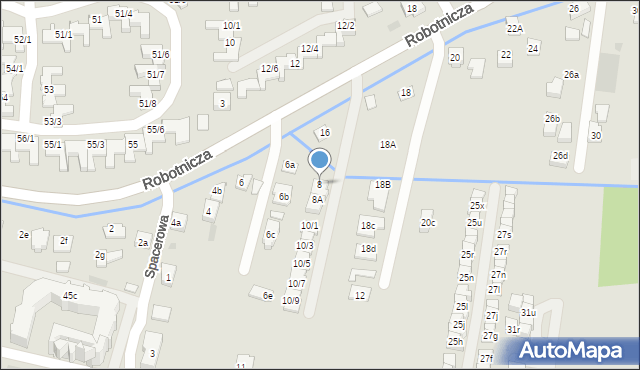 Rzeszów, Robotnicza, 8, mapa Rzeszów