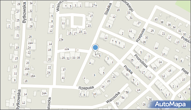 Siemianowice Śląskie, Rodziny Dembińskich, 7, mapa Siemianowice Śląskie