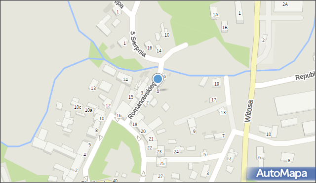 Skalbmierz, Romanowskiego Stanisława, 4, mapa Skalbmierz