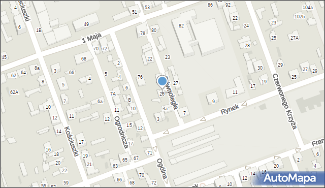 Skarżysko-Kamienna, Równoległa, 26, mapa Skarżysko-Kamienna