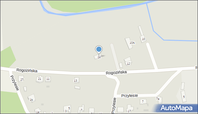 Skoki, Rogozińska, 14, mapa Skoki