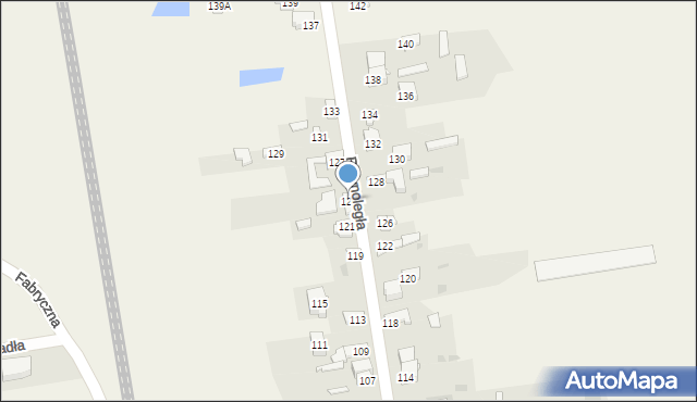 Słowik, Równoległa, 125, mapa Słowik